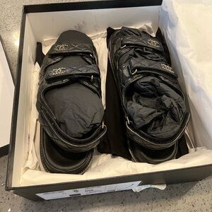 Chanel Lambskin Sandals